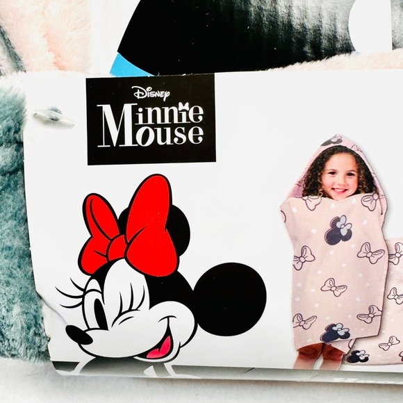 Disney Lightweight Pale Pink/Gray Hooded Throw/Coverup - NWT - Picture 3 of 6